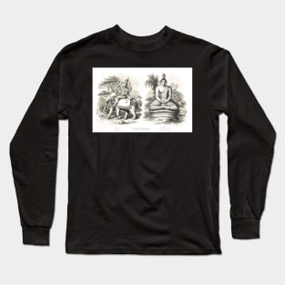 Oriental Divinities Cotama Budha (Gautama Buddha)  & Indra Long Sleeve T-Shirt